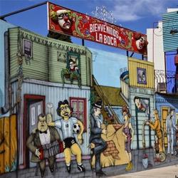 9) Sued stadt Buenos Aires  mit Boca Juniors Fussball Stadium Stadtrundfahrt Buenos Aires